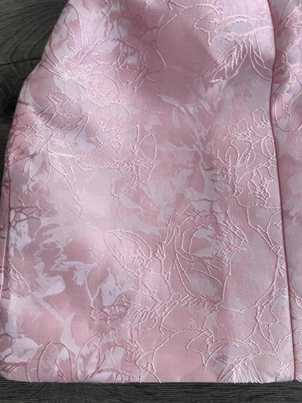 BABYBOO Elenora Mini Dress XS Blush Pink Floral Lace-Up Bow Feminine Coquette - Picture 7 of 10